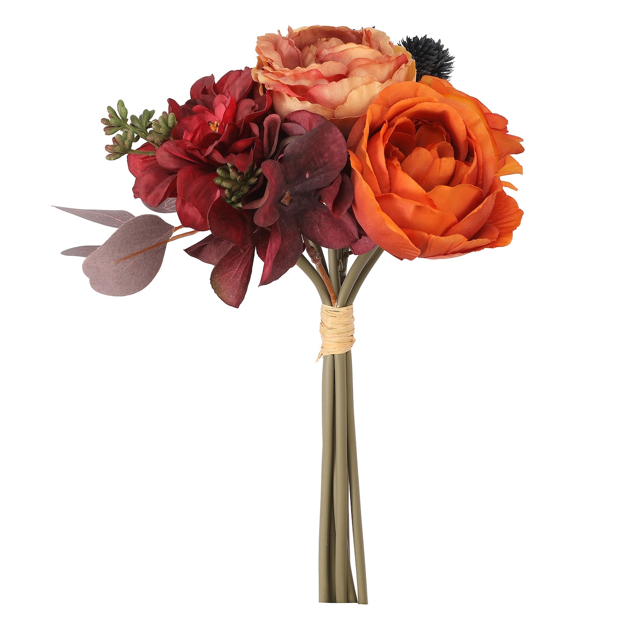 10" Red & Burgundy Mixed Flower Bouquet by Ashland®